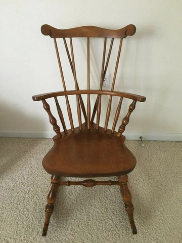 S BENT & BROS CO. Windsor Bowback Rocker Rocking Knitting Chair Cover