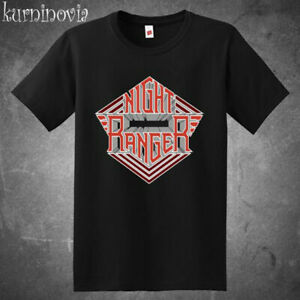Night Ranger T-Shirt 100% Cotton New With Funny Black Vintage Gift Men Women Tee