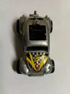 Vintage Hot Wheels VW Baja Beetle Bug Silver 1983 Malaysia - Picture 1 of 4