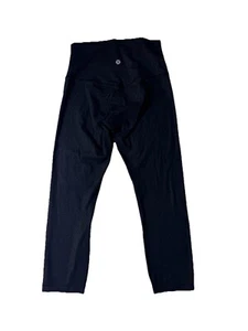 Lululemon Black Leopard Print High Rise Stretch Pull On Capri Pants Leggings 4 - Picture 1 of 5