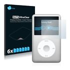 6x Folie für Apple iPod classic 120 GB (7. Gen.) Schutzfolie Displayschutz