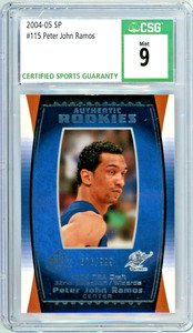Peter John Ramos 2004-05 SP #115 CSG 9 Mint Authentic Rookies #676/999