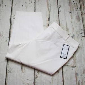 Charter Club Womens Plus 24W Slimming Cropped Pants Tummy Control Winter White - Picture 1 of 8