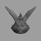 Silver Samurai Anthropomorphic Rabbit custom head for 4" 6" 7" 12" action figure
