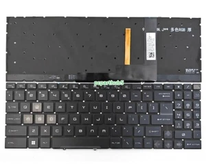 Clavier neuf MSI Pulse 15 B13VFK B13VGK Pulse 17 B13VFK US 4 zones RVB rétroéclairé - Photo 1/4