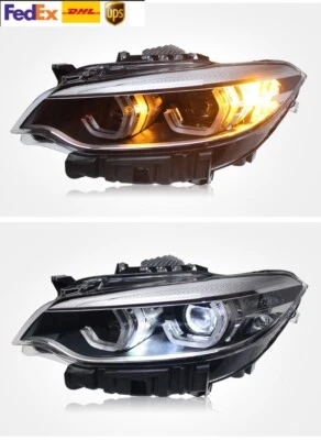 Conjunto de faros delanteros de giro secuencial LED para BMW Serie 2 F22 2014-2019 Foto 1 de 4