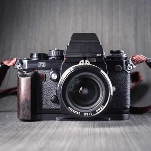 Wooden L Bracket for Nikon F3 F3HP F3T F3AF Camera Quick Release Plate Hand Grip - Picture 1 of 18
