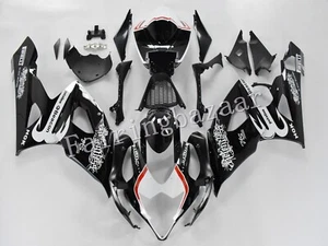Fit for 2005 2006 GSXR1000 Relentless Black White ABS Injection Mold Fairing Kit - Picture 1 of 6