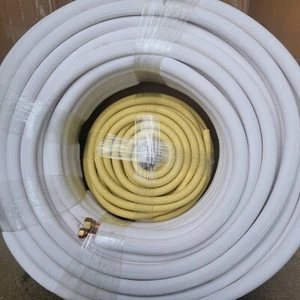 Juego de extensión de tubería de cobre para aire acondicionado, 100 pies 1/4" y 1/2" - Imagen 1 de 5