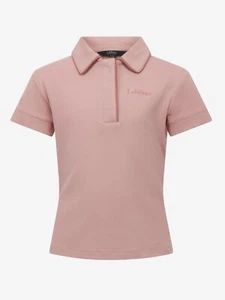 LeMieux Young Rider Polo Shirt Blossom | 1/4 Neck Zip, Quick Dry, Breathable - Picture 1 of 6