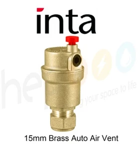 Inta 15mm Automatic Central Heating Brass Air Release Bleed Vent AAV07911500 - Picture 1 of 5