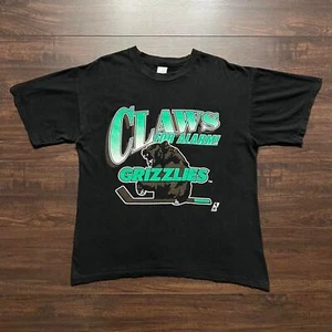 Vintage 90s NHL Denver Colorado Grizzlies Claws For Alarm Mens XL T-Shirt USA - Picture 1 of 4