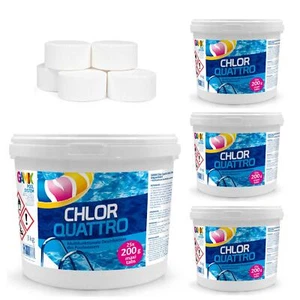 Comprimés de Chlore Multifonction Quattro Tabs 3in1 Pool Soins Piscine 20Kg - Bild 1 von 3