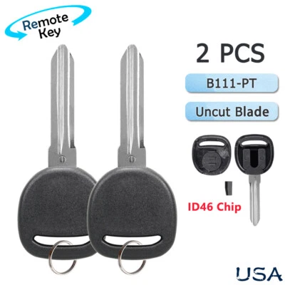 2 para Chevrolet Express 2008-2013 chave de chip de ignição transponder (46) B111 - PT - Imagem 1 de 4