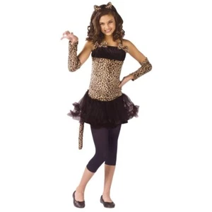 Fun World Teen Wild Cat Leopard Print Halloween Costume 5 Piece Set Junior (0-9) - Picture 1 of 1