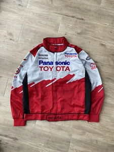Toyota Panasonic Vintage Racing Jacket Michael Schumacher  Red Mens Size S - Picture 1 of 15