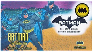 14-182, SC 4931, 2014, Batman, Golden Age, Pictorial Postmark, FDC, 75th A - Picture 1 of 1