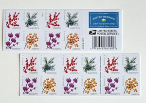 Scheibe mit 20 Winterbeeren Briefmarken Hochzeit Feier Verlobung Urlaub Briefmarken - Bild 1 von 4