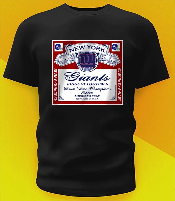 Camisa de futebol New York Giants Kings Of tamanhos de jovem a adulto 6XL - Imagem 1 de 1