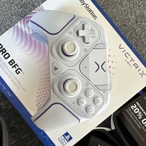 PDP Victrix Pro BFG Wireless Controller Compatible with Sony PS5/PS4 White - Picture 1 of 8