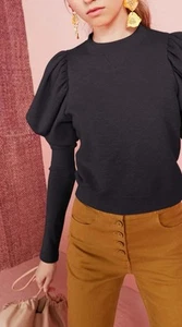 Ulla Johnson Girls Puff Sleeve “Philo” Pullover Crewneck Top Shirt, Size 8/10 - Picture 1 of 9
