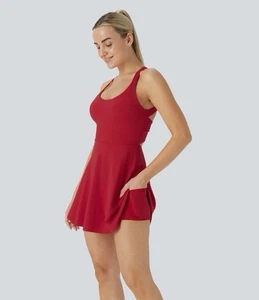 NWT Halara Salsa Softlyzero Airy Backless Twisted Dance Active Dress - Small - Picture 1 of 12