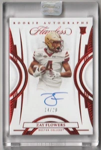2023 Panini Perfetto Collegiale Rookie Autografi Rubino Zay Fiori RC Auto 14/20 - Foto 1 di 2