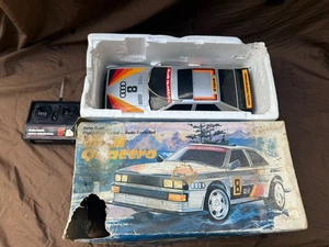 Radio Shack Audi Quattro 1985 Vintage RC Rally Car W/ Original Box Untested - Picture 1 of 7