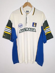 Vintage 90s Australia Cricket Jersey ISC Shirt Men's XXL ACB Made In Australia - Picture 1 of 7