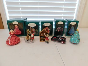 Lot of 5 Hallmark Collector's Club Ornaments with Boxes - 1993 1995 1996 - Picture 1 of 12