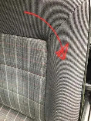 Volkswagen Golf Gti mk2 8v Tissu Latérale