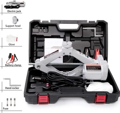 Electric Car Jack Car Floor Jack 2 Ton All-In-One Automatic 12V Scissor Lift Jac - Image 1 of 4