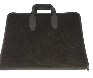 Vintage NSM Design Chicago Portfolio Organizer Zippered Case Leather 16” x 13 - Picture 1 of 15
