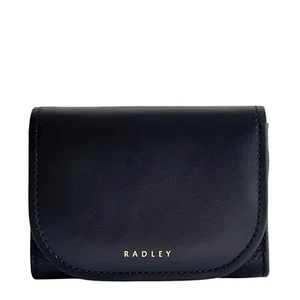 RADLEY Longford Lane Black Leather Medium Flapover Purse - New With Tags RRP £79 - Picture 1 of 5