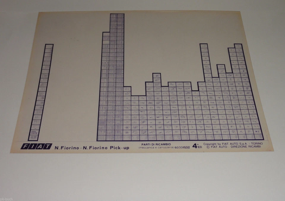Catalogo Di Ricambi Microfich Fiat N. Fiorino - N. Fiorino Pick-Up 60331532 - Immagine 1 di 1