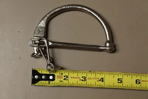 Bolsa de Lona Original Ejército Alemán Cerradura Militar Saco de Mar Anillo en D Equipaje de Metal NUEVO - Imagen 1 de 3