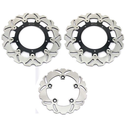 YZF-R6 03 04 Front & Rear Brake Discs Rotors For Yamaha YZF R6 600 (2003 2004) - Image 1 of 4