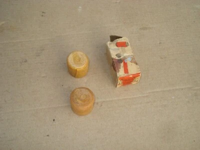 1 Pair NOS Chicago Rawhide Manufacturing Co Hammer Faces No. 0      1” Diameter - Image 1 of 3