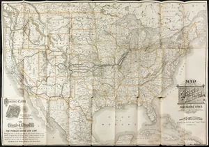 1893 - Chicago & Alton RR orari degli orari dei treni - mappa antica - raro - Foto 1 di 10
