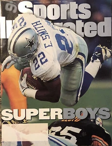Sports Illustrated Feb 5 1996 Emmitt Smith Cowboys Super Bowl XXX Monica Seles - Imagen 1 de 12