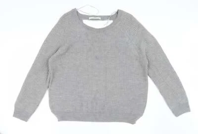 George Womens Grey Cowl Neck Acetate Blend Jumper Size 12 - Изображение 1 из 4