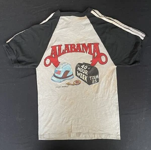 Vintage 80s Alabama Single Stitch “40 hours a Week Tour 1985” Unisex Shirt Small - Picture 1 of 3