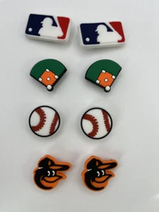 MLB Baltimore Orioles Equipo de Béisbol Para Crocs Zapatos Dijes Jibbitz - 8 Piezas - Imagen 1 de 1