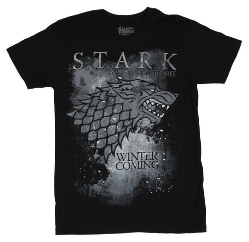 ALLNTRENDS Women's 'Winter Is Coming' Graphic V-Neck T-Shirt - 50% Cotton 50% Polyester