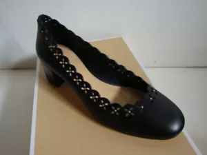 NIB New Women Michael Kors Thalia Mid-Heel Pumps Black Sizes 8,8.5,9 - Picture 1 of 4