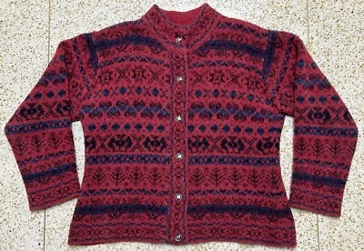 Suéter Harley Of Scotland de lana merino con botones manga larga para mujer talla pequeña” Foto 1 de 4