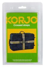 1 Pair Non-slip Lock Luggage Suitcase Safe Belt 2crossed Strap Nylon Belts Korjo