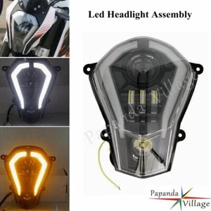 E9 LED Headlight w/DRL Turn Signal Light For KTM 250 200 250 390 Duke 2011-2019 - Picture 1 of 10