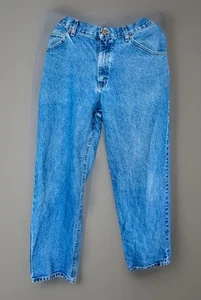 Pantalones de mezclilla Brittania para hombre azules cinco bolsillos algodón pierna recta talla 38 X 30 - Imagen 1 de 15
