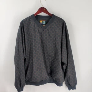 Vtg Forrester's Golf Performance Outerwear Pullover Windbreaker Jacket Black XL - Picture 1 of 8